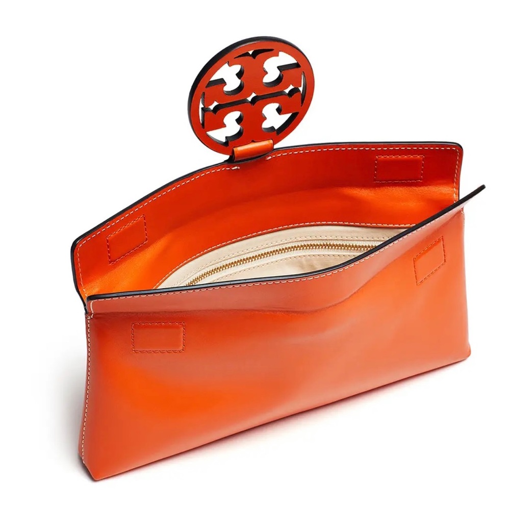 Tory Burch Orange Miller Clutch